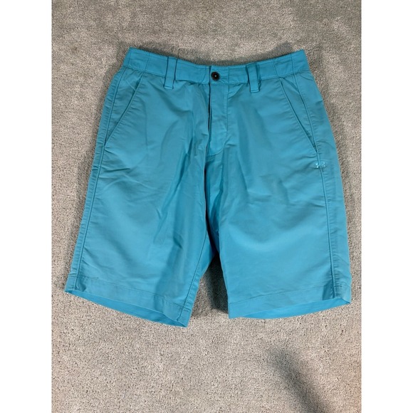 Under Armour 10" Match Play Golf Shorts Mens 30 Performance‎ Stretch Blue UA - Picture 1 of 7